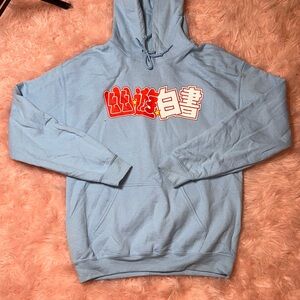 Sky Blue Graphic Hoodie